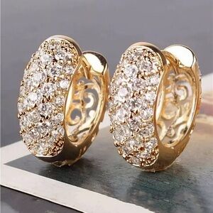 NEW  Gold Glow Hoop Earrings